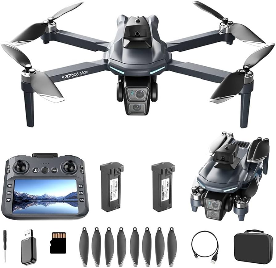 XT606 GPS Drone 4K HD Camera Large Screen Remote